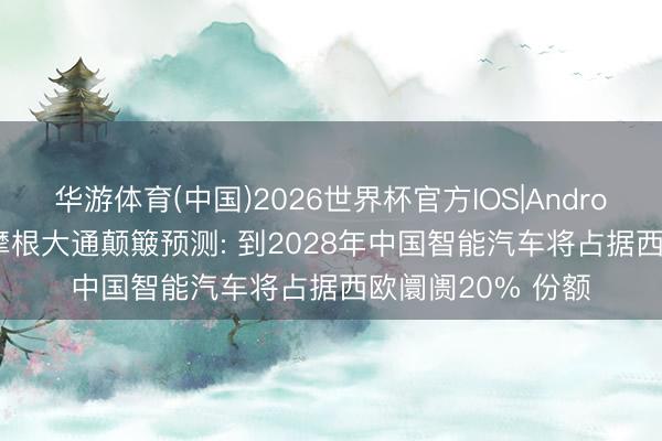 华游体育(中国)2026世界杯官方IOS|Android手机app下载 摩根大通颠簸预测: 到2028年中国智能汽车将占据西欧阛阓20% 份额