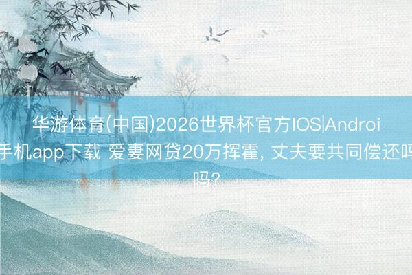 华游体育(中国)2026世界杯官方IOS|Android手机app下载 爱妻网贷20万挥霍, 丈夫要共同偿还吗?