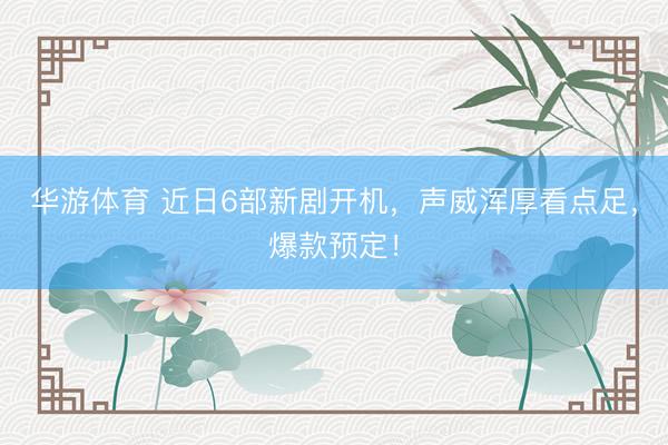 华游体育 近日6部新剧开机,声威浑厚看点足,爆款预定!